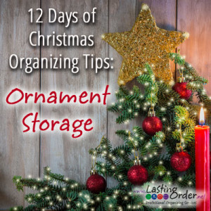 12 Days of Christmas Organizing Tips - Day 8: Ornament Storage